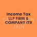 Income Tax LLP Firm and Company ITR